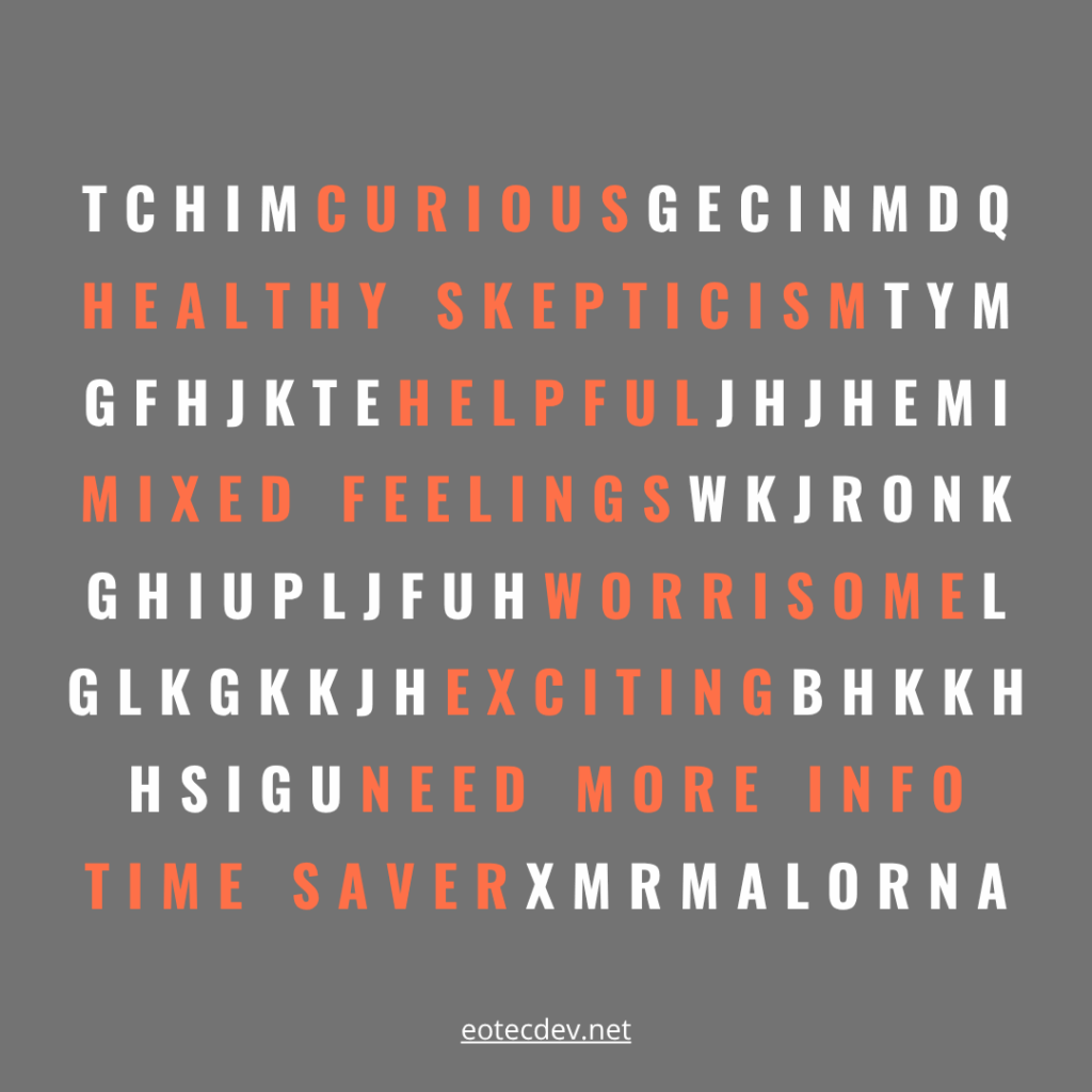 Word search puzzle with key words highlighted.